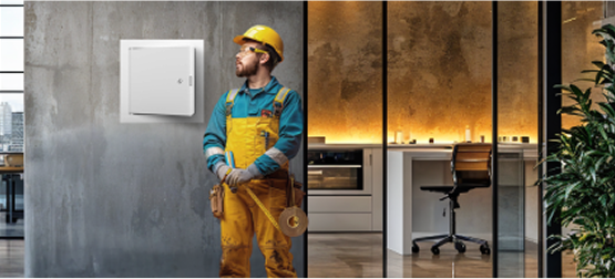 hombre trabajando en el interior de un edificio