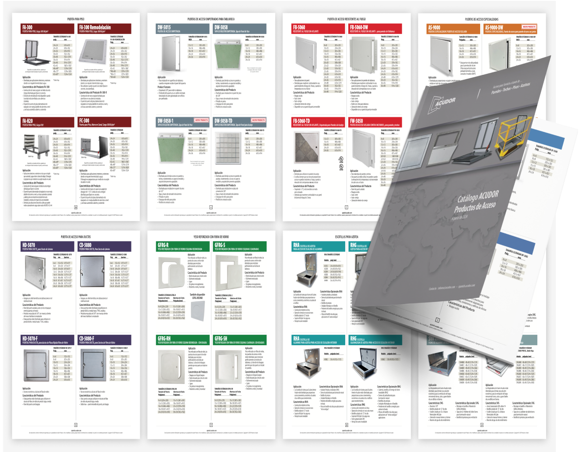 Productos de Acceso Catálogo