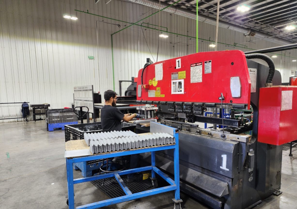 Workers in a warehouse setting